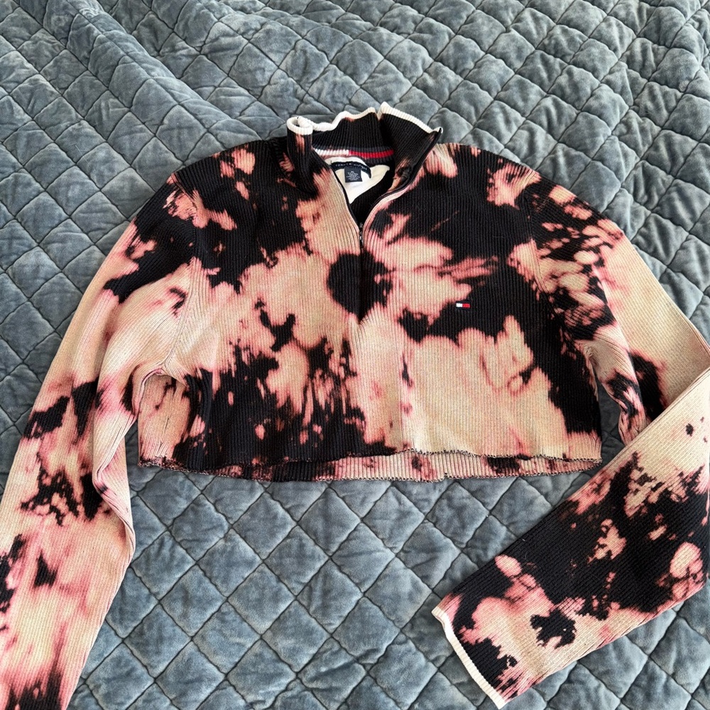 Tie-Dye Cropped Women's Top